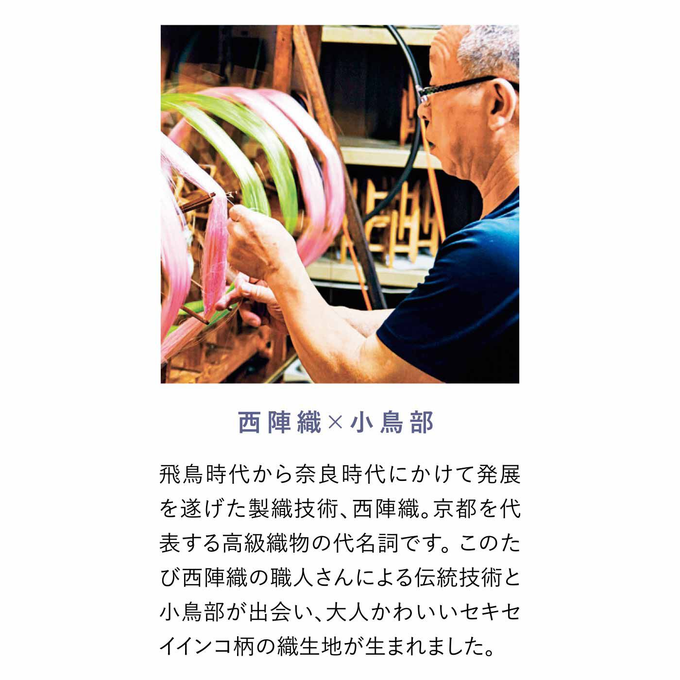 Real Stock|小鳥部 京都の西陣織で仕立てた セキセイインコのぷっくりがま口ポーチ