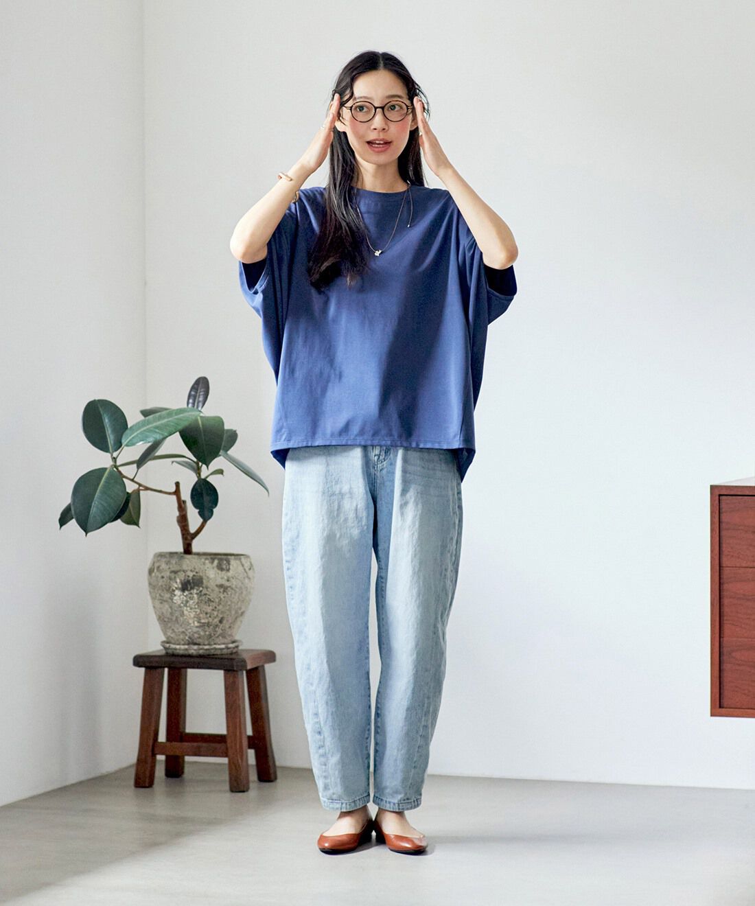 and myera|コクーンシルエットTシャツのコーディネート