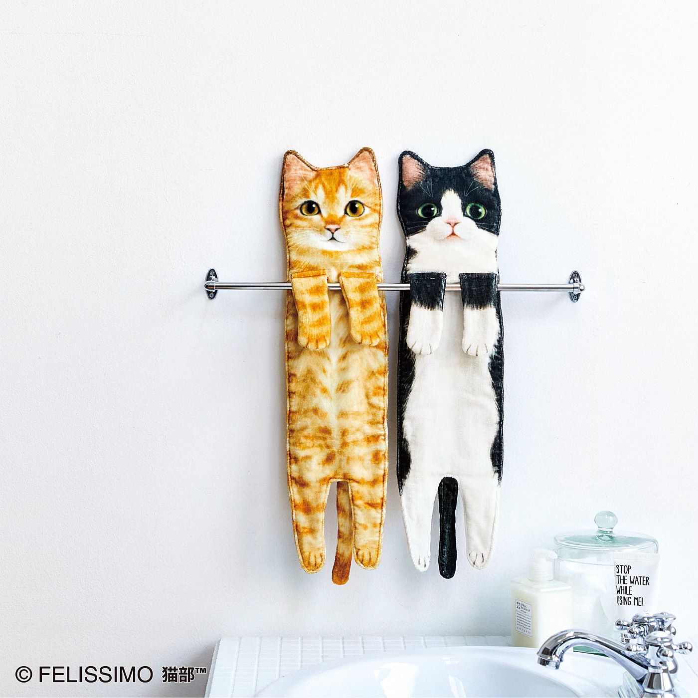 猫部 | こんなに伸びるの！？ なが～い猫タオル
