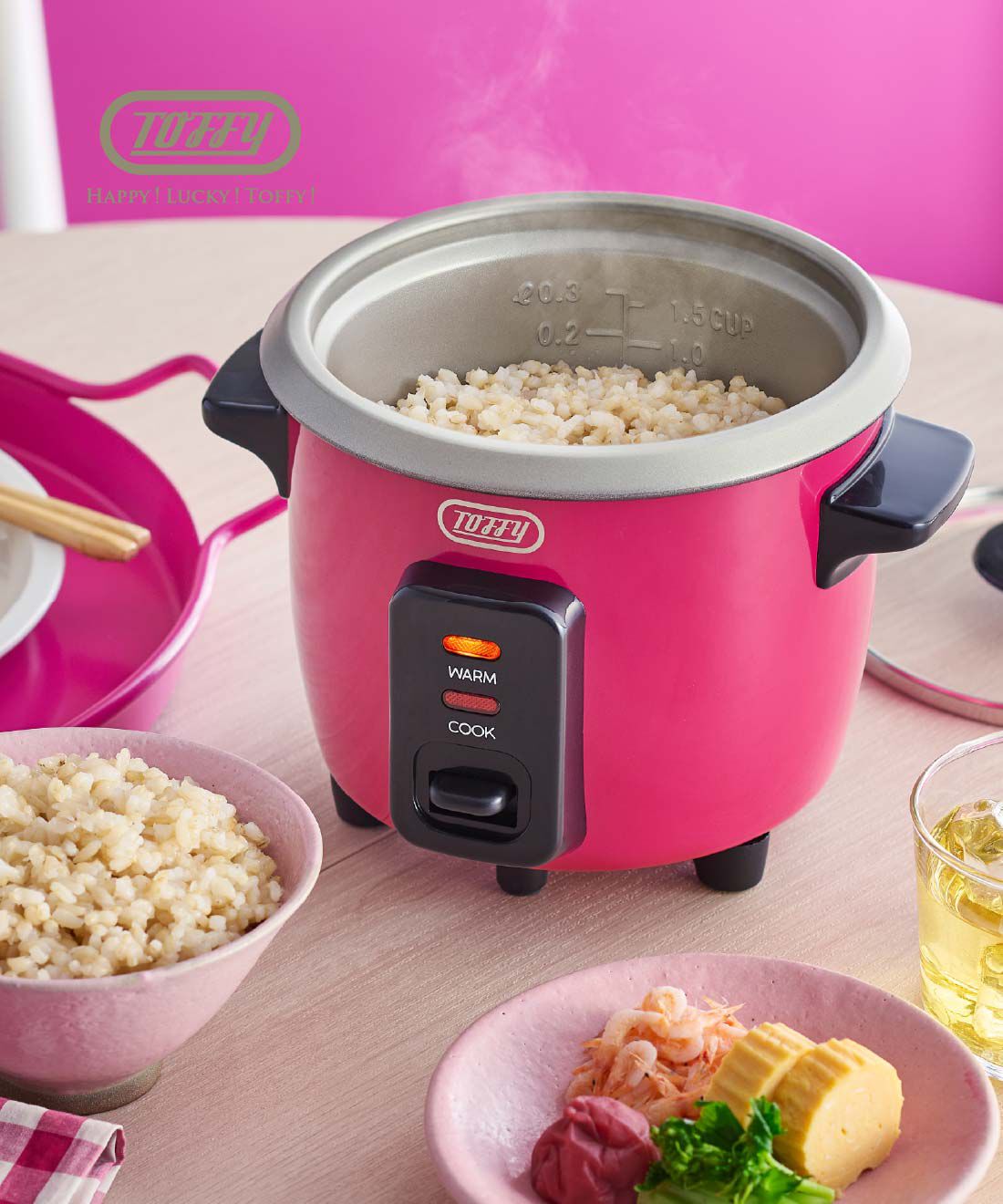 FELISSIMO PARTNERS|Toffy 1.5合まで炊けるかわいいミニ炊飯器