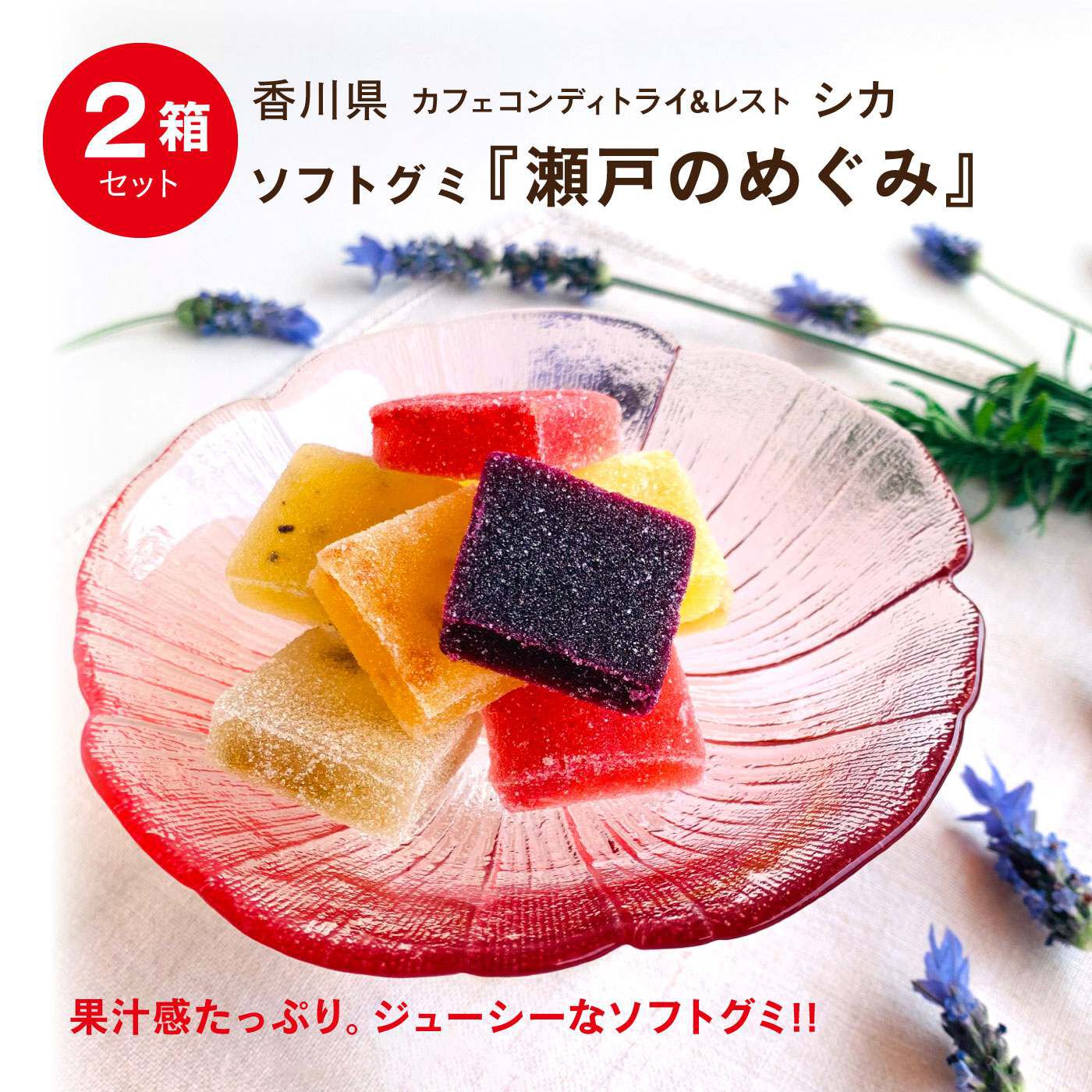 ごちSO! おとりよせマルシェ | 果肉入りソフトグミ 瀬戸のめぐみ 2箱セット