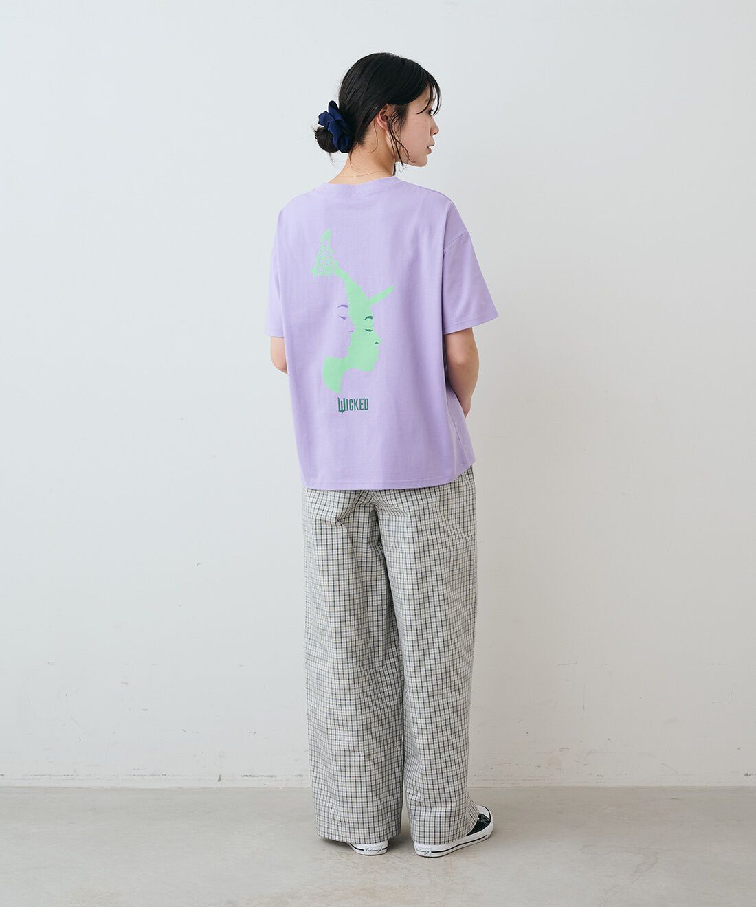 THREE FIFTY STANDARD|モノトーンチェックのイージーパンツ〈オフホワイト〉のコーディネート