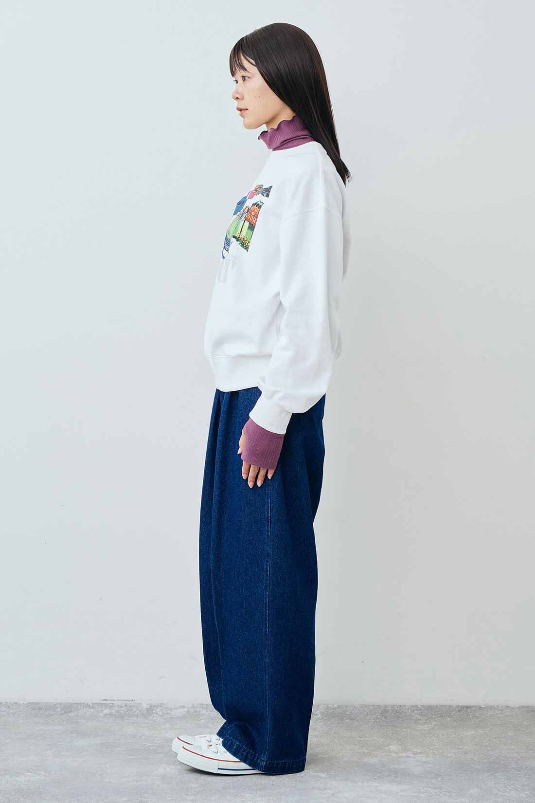 THREE FIFTY STANDARD|Saturday Evening Post プリントトレーナー〈オフホワイト〉のコーディネート