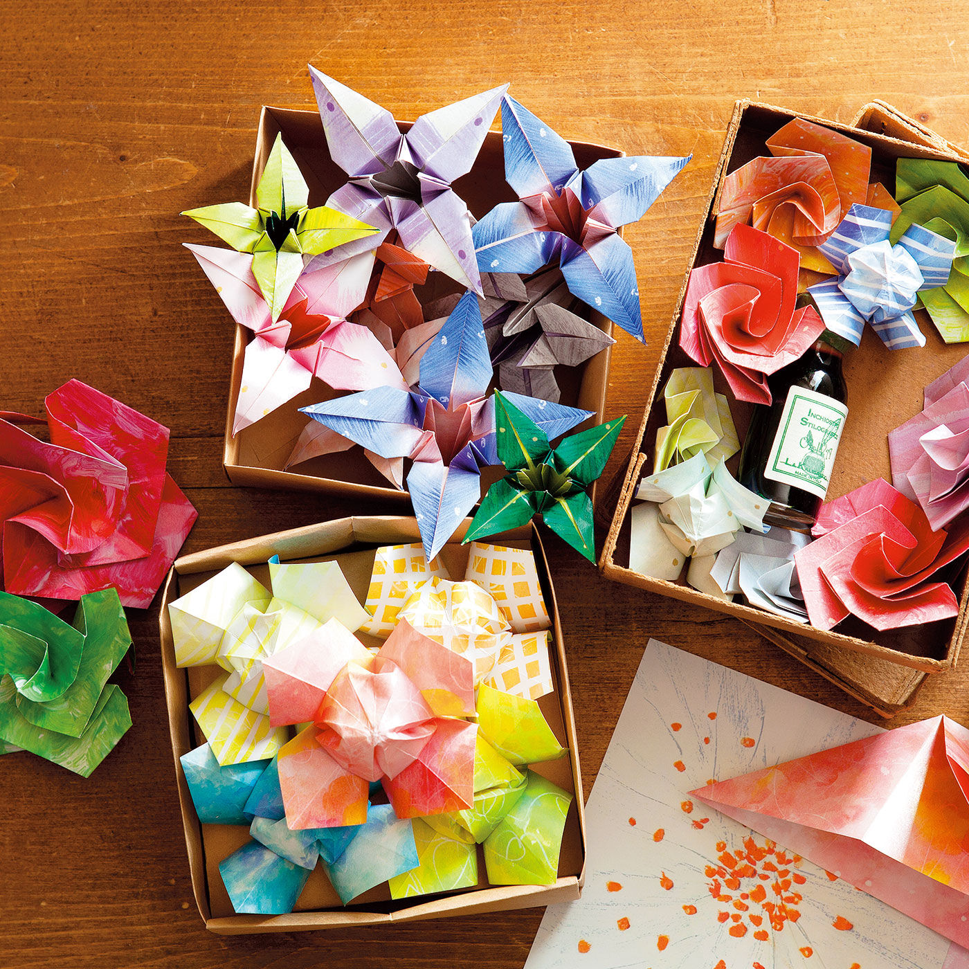ミニツク | 使える！　お花のおりがみプログラム