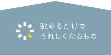 眺めるだけで嬉しくなるもの