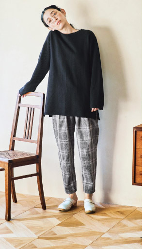 オトナのチェックパンツ